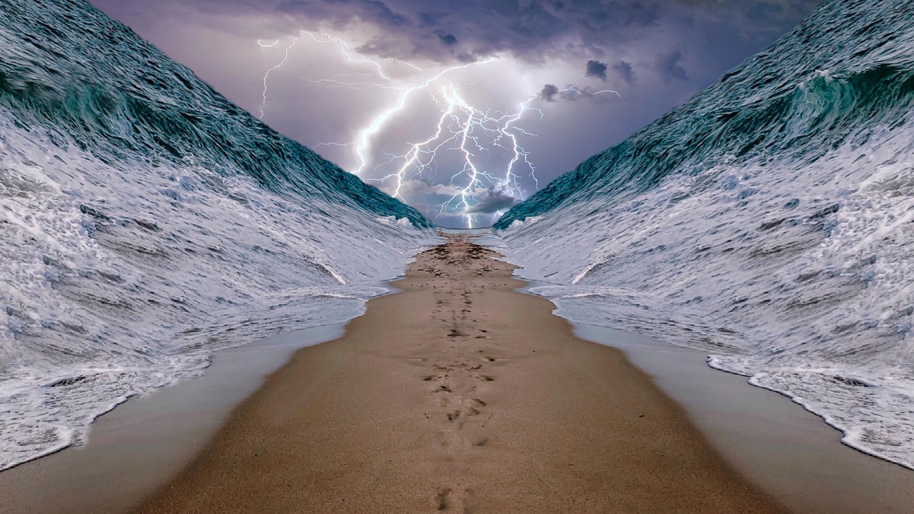 sea, ocean, art, exodus, split, water, exodus, exodus, exodus, exodus, exodus