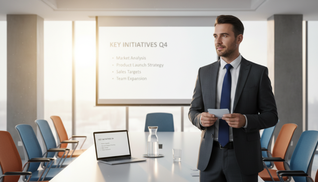 preparación presentación público