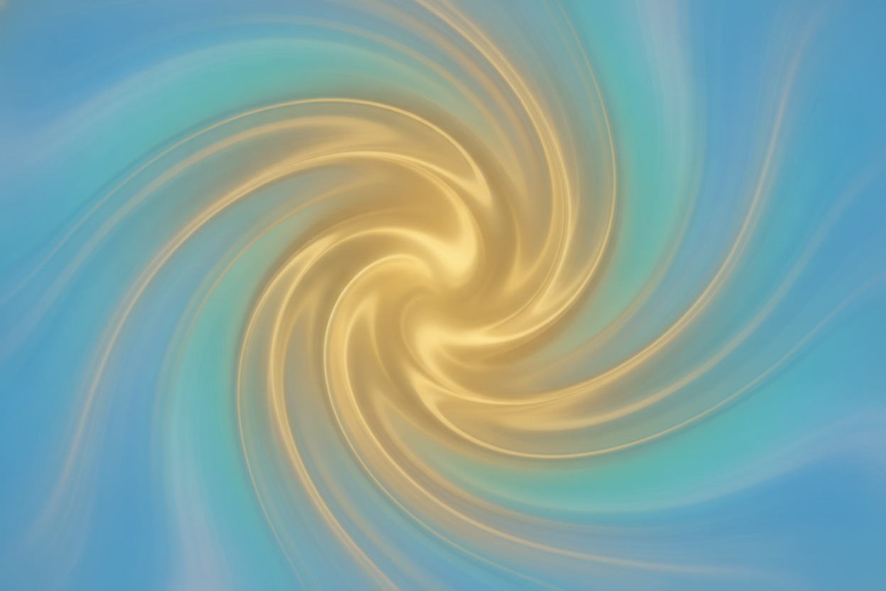 Representación abstracta del equilibrio emocional con colores fluidos